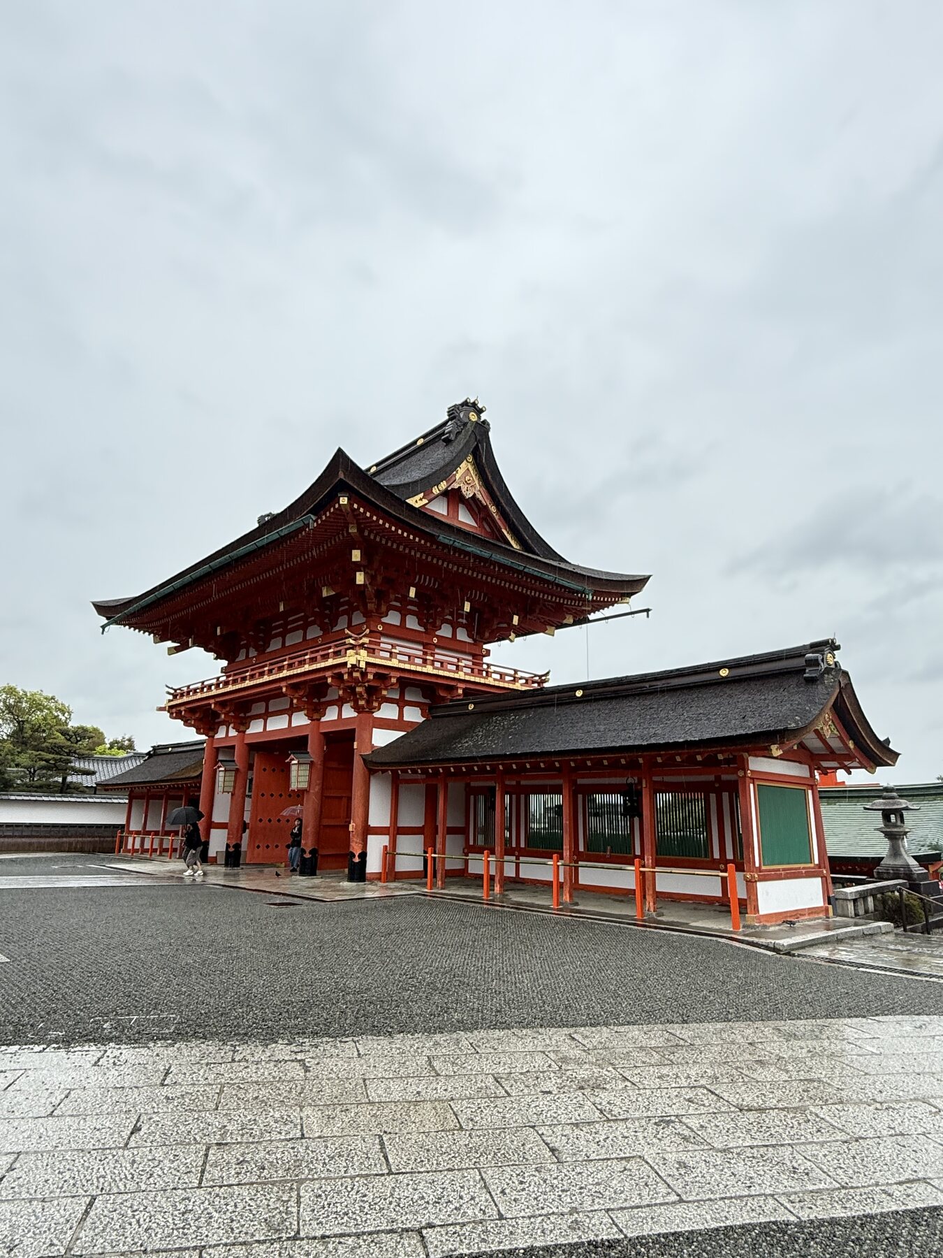 Traditional shrine gate in Kyoto, Japan